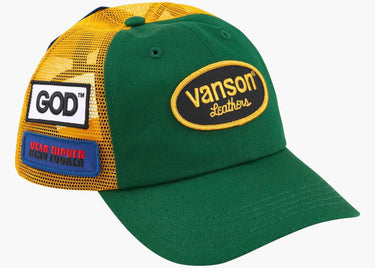 SUPREME HYSTERIC GLAMOUR VANSON LEATHER MESH BACK 6-PANEL GREEN