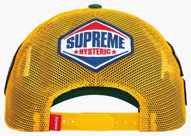 SUPREME HYSTERIC GLAMOUR VANSON LEATHER MESH BACK 6-PANEL GREEN