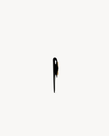 POCHETTE Saint Laurent UPTOWN IN PELLE VERNICIATA BLACK