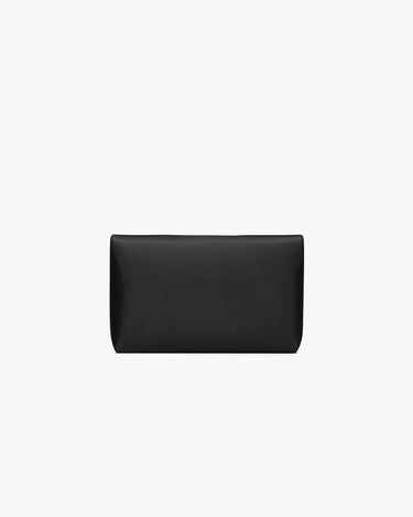 Pochette Saint Laurent Envelope piccola CASSANDRE in pelle di agnello black