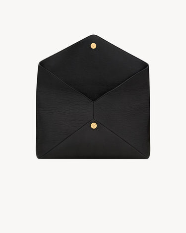 Pochette Saint Laurent Envelope grande CASSANDRE in pelle di agnello black
