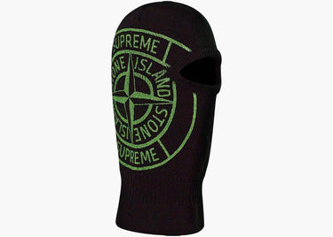 SUPREME STONE ISLAND GLOW KNIT BALACLAVA BLACK
