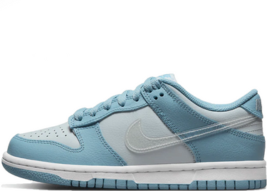 NIKE DUNK LOW CLEAR BLUE SWOOSH (GS)