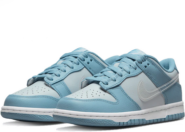 NIKE DUNK LOW CLEAR BLUE SWOOSH (GS)