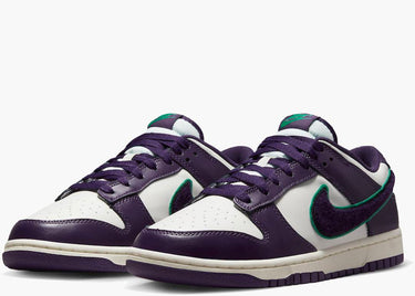 NIKE DUNK LOW CHENILLE SWOOSH SAIL GRAND PURPLE