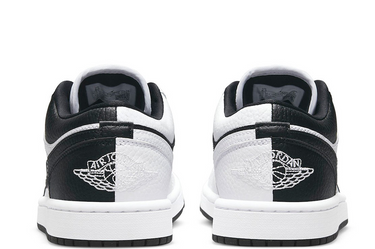 JORDAN 1 LOW SE HOMAGE SPLIT WHITE BLACK (W)