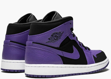 JORDAN 1 MID BLACK DARK CONCORD (GS)