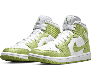 JORDAN 1 MID GREEN PYTHON (W)