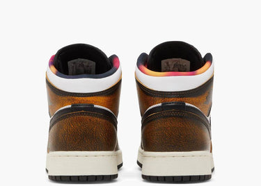 JORDAN 1 MID ORANGE WEAR AWAY (GS)