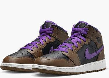 JORDAN 1 MID PURPLE MOCHA (GS)