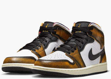 JORDAN 1 MID SE ORANGE WEAR AWAY