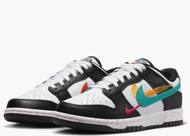 NIKE DUNK LOW MULTIPLE SWOOSHES WHITE WASHED TEAL (W)