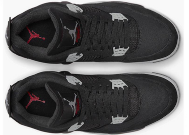 JORDAN 4 BLACK CANVAS
